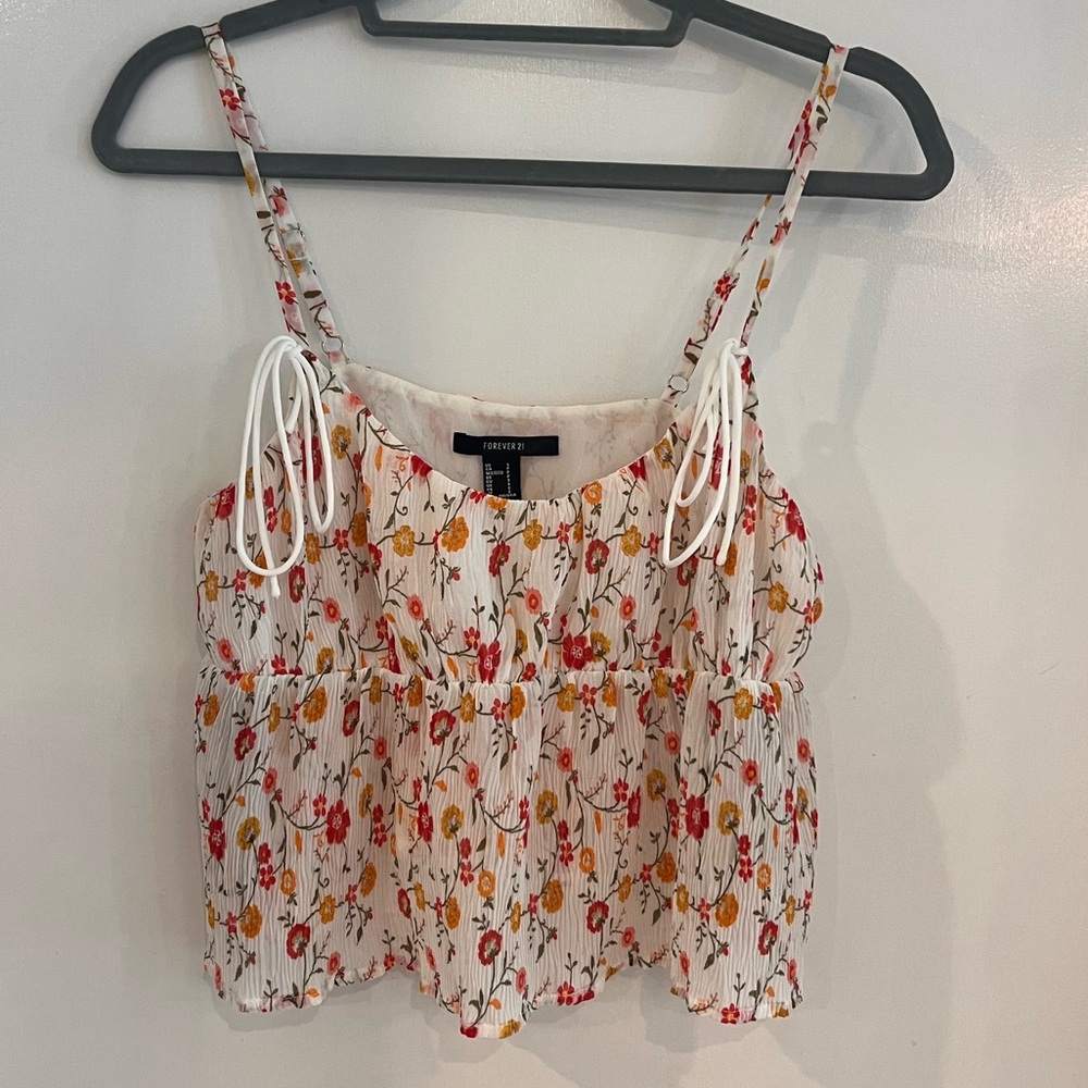 Forever 21 Flower Tank Top